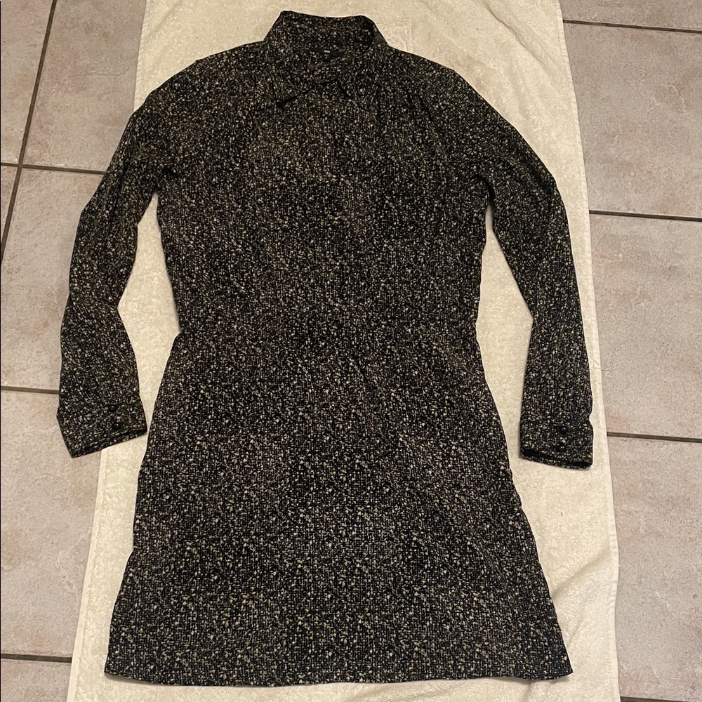 GAP Collared Long Sleeve Shirt Dress